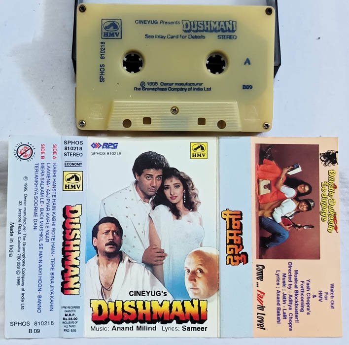 Dushmani Hindi Audio Cassette By Anand Milind