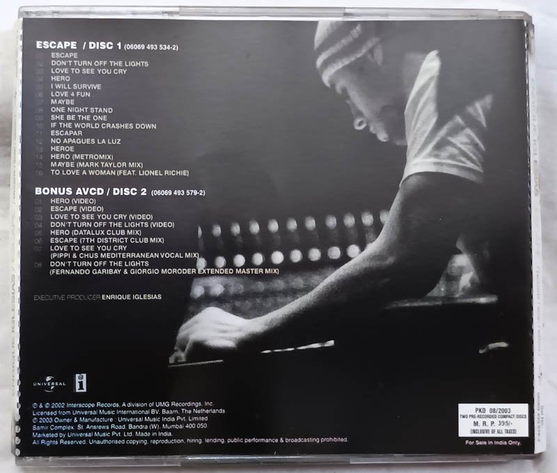 Enrique Escape Audio cd