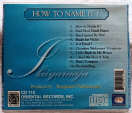 How To Name It Ilaiyaraaja Audio Cd