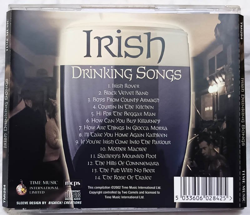 Irish Drinking Songs Audio Cd