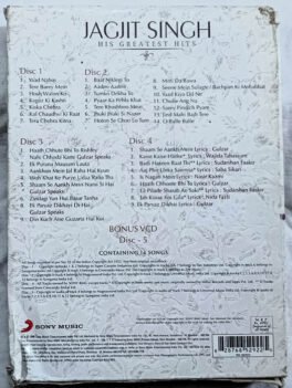Jagjit Singh His Greatest Hits Hindi Audio 4 Cd pack