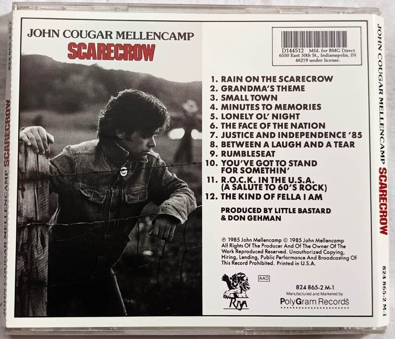 John Cougar Mellencamp Scarecrow Audio cd