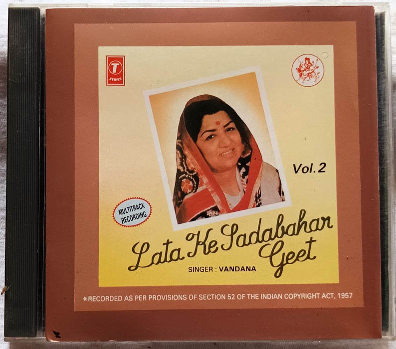 Lata Ke Sada Bahar Geet Vol 2 Hindi Audio CD