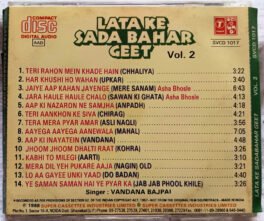 Lata Ke Sada Bahar Geet Vol 2 Hindi Audio CD