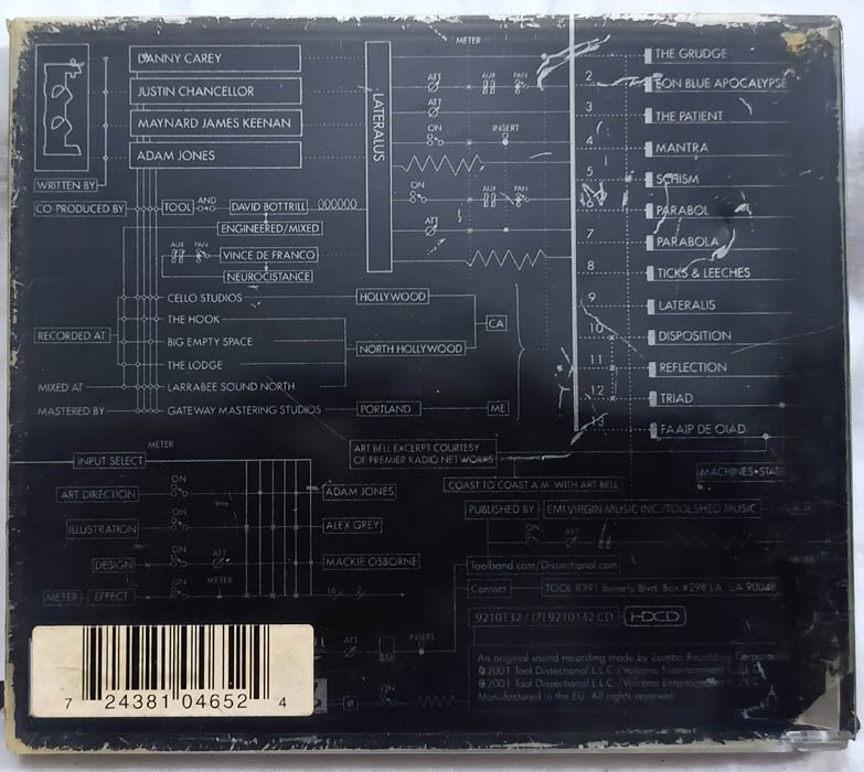 Lateralus TOOL Audio cd