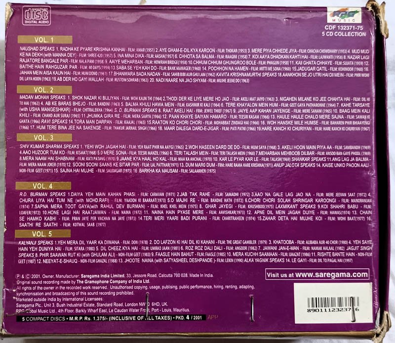 Legends Asha Bhosle The enchantress Hindi Audio cd