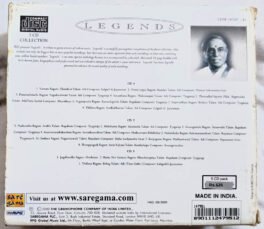 Legends Lalgudi G Jayaraman Audio cd