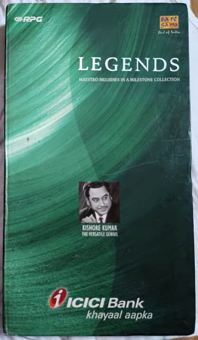 Legends Maestro Melodies in a Milestone Collection Kishore Kumar The Versatile Genius Hindi Film Audio cd
