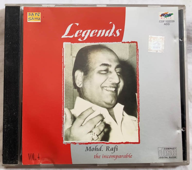 Legends Mohd.Rafi Thee Incomparable Vol.4 Hindi Audio Cd