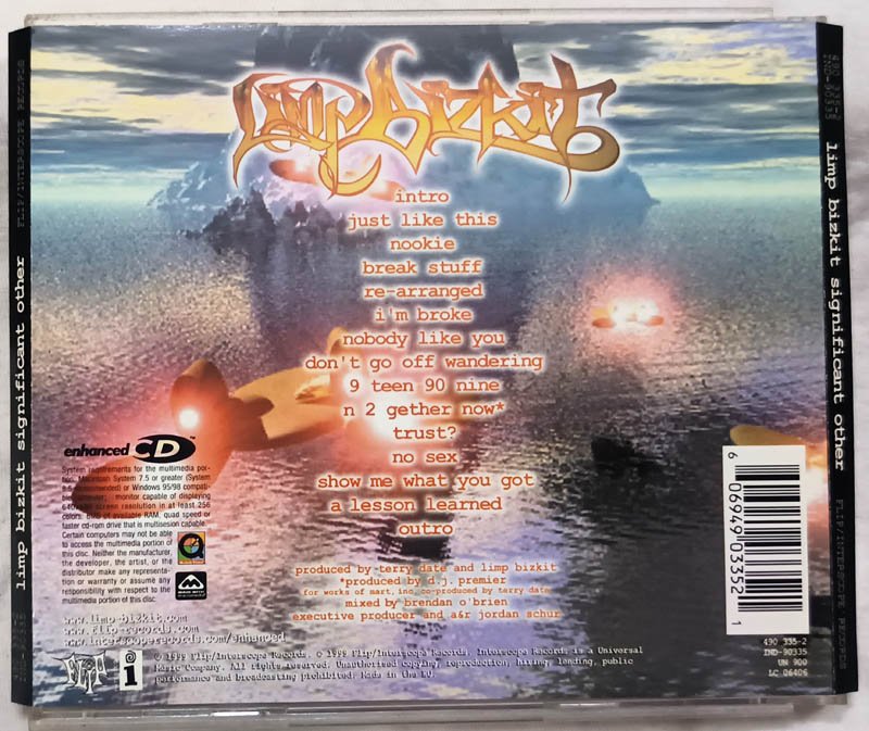 Limp Bizkit Significant other Audio cd