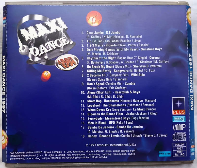 Maxi Dance 1997 Audio cd