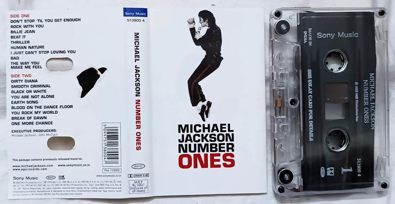 Michael Jackson Number Ones English Audio Cassettes