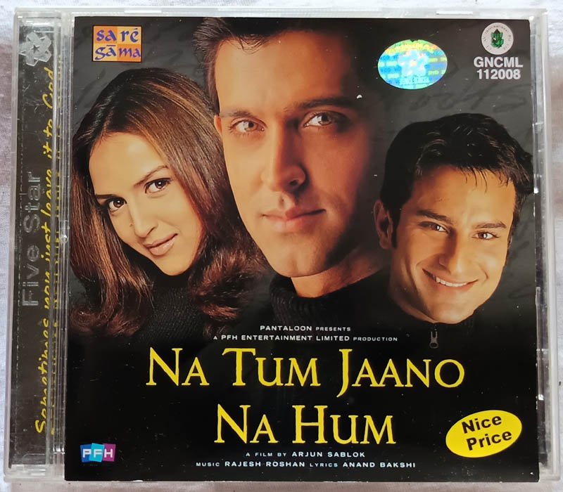 Na Tum Jaano Na Hum Hindi Audio cd By Rajesh Roshan
