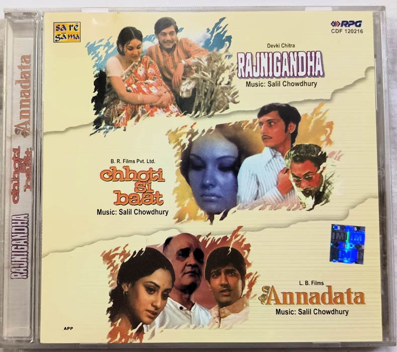 Rajnigandha - Chhoti Si Baat - Annadata Hindi Audio cd By Salil Chowdhury