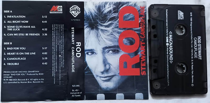 Rod Stewart Camouflage Audio Cassette