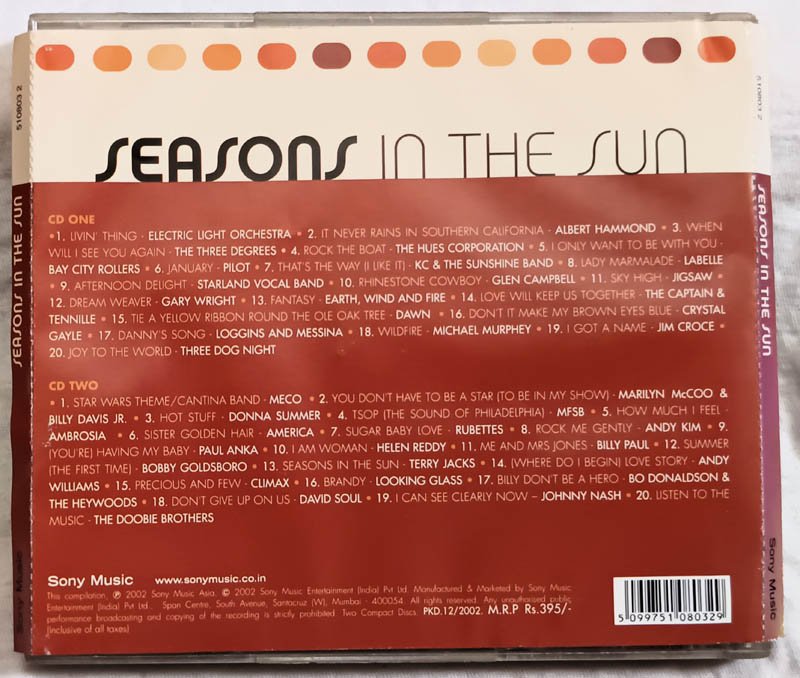 Season in the sun 70 Audio cd