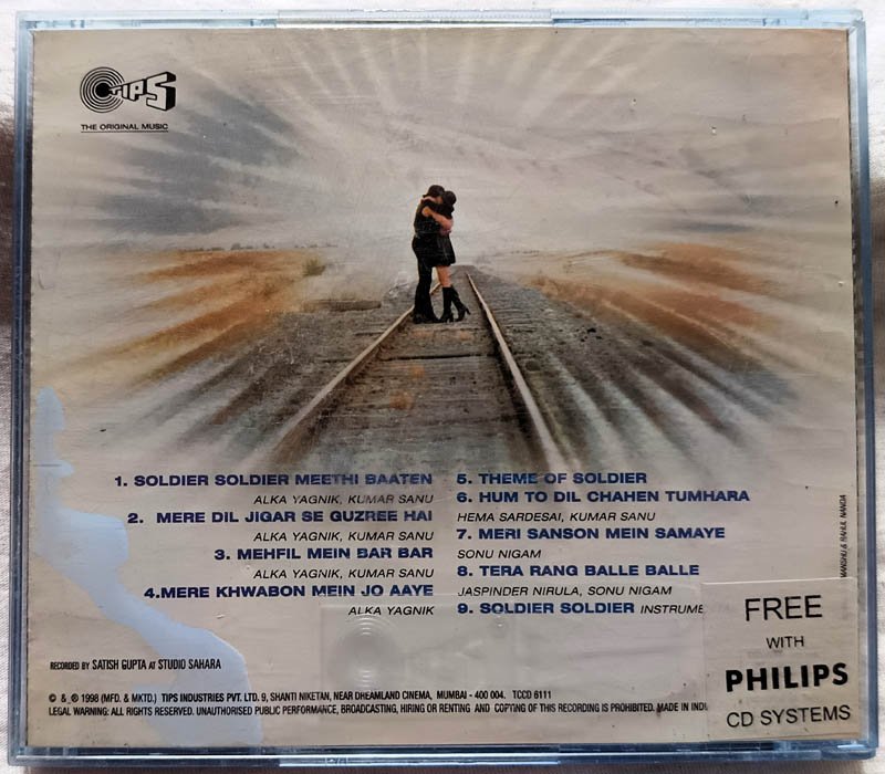 Soldier Hindi Audio CD By Anu Malik