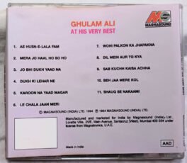 Supreme Collection At His Very Best Ghulam Ali Hindi Audio Cd