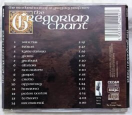 The Regorian Chant Audio Cd