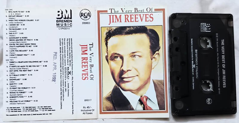 The Very best of Jim Reeves Audio cassette
