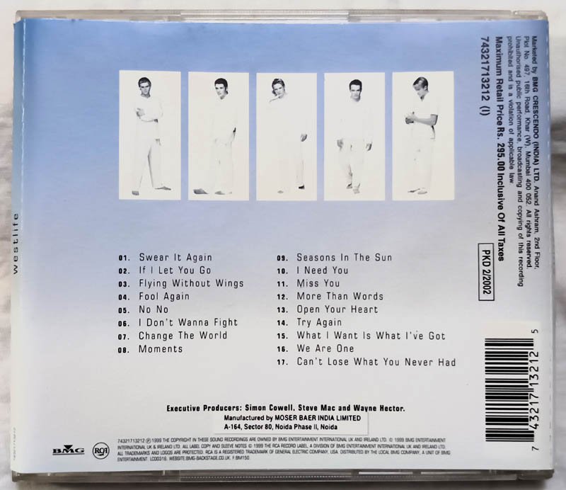 Westlife Audio Cd