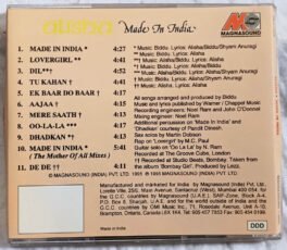 Alisha Made In India Audio cd