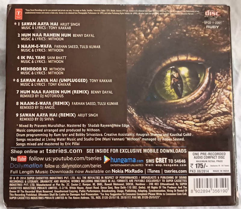 Creature Hindi Audio cd
