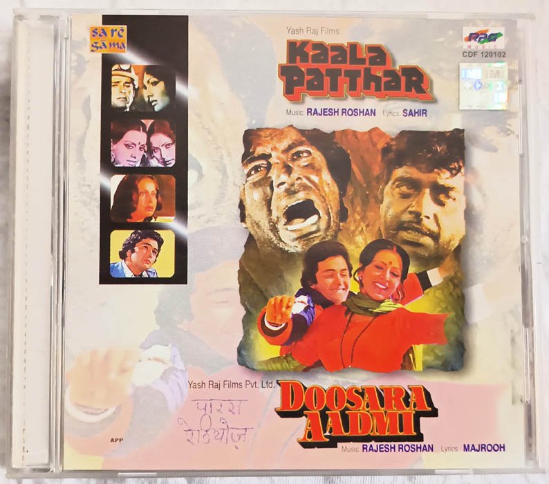 Kaala Patthar - Doosara Aadmi Hindi Audio cd By Rajesh roshan