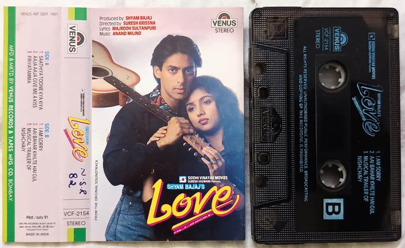 Love Hindi Audio Cassette By Anand Milind