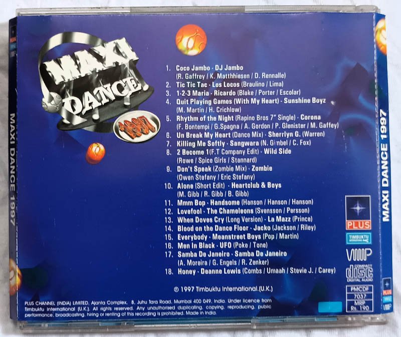 Maxi Dance 1997 Audio cd