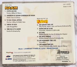 Naam – Karma Hindi Audio cd By Laxmikant Pyarelal