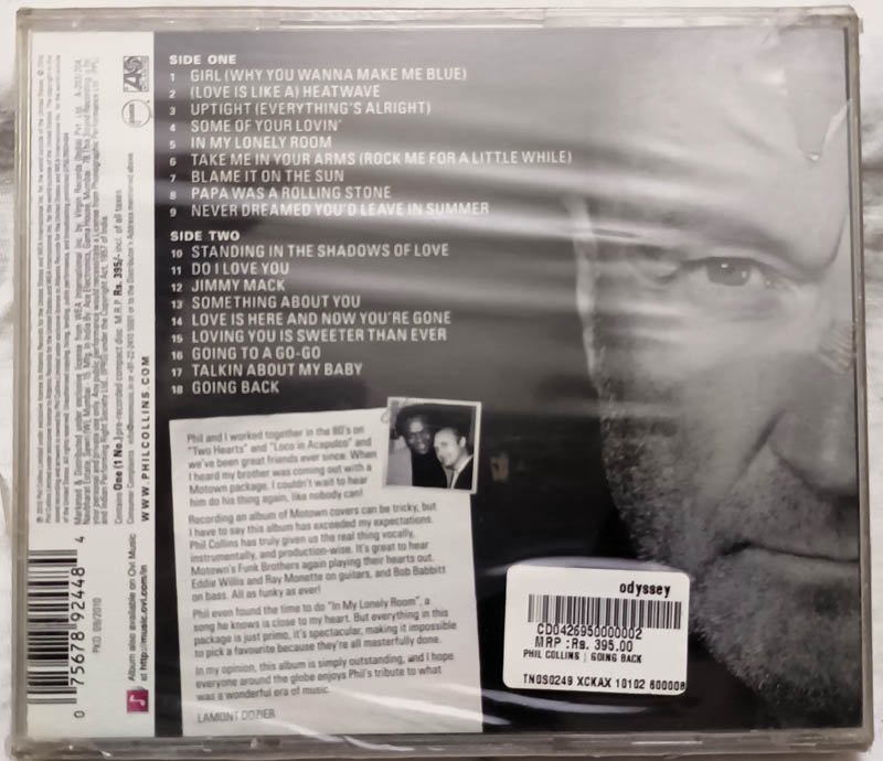 Phil colling Going Back Audio cd
