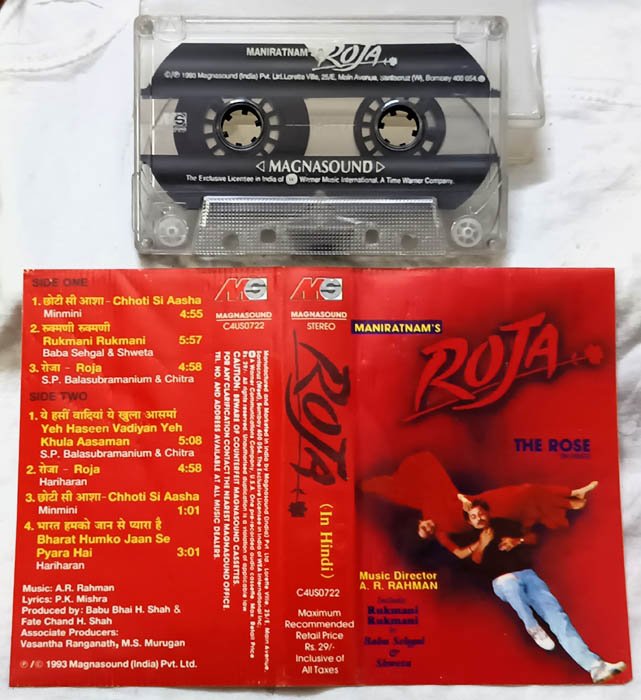 Roja Hindi Audio Cassette By A.R.Rahman