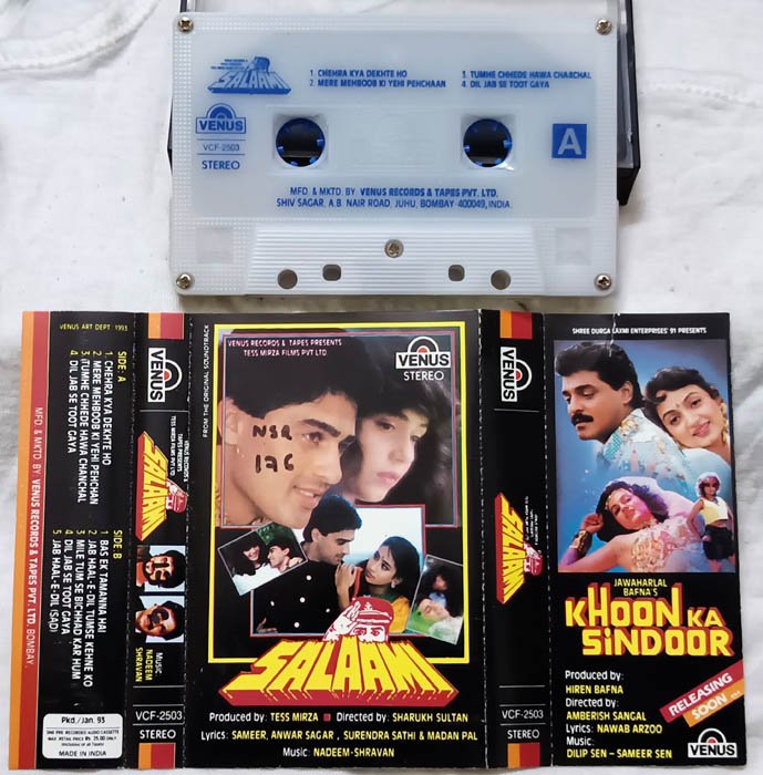 Salaami Hindi Audio Cassette By Nadeem Shravan