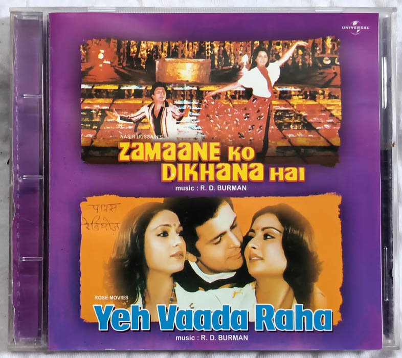 Zamaane Ko Dikhana Hai - Yeh Vaada Raha Hindi Audio cd By R D Burman