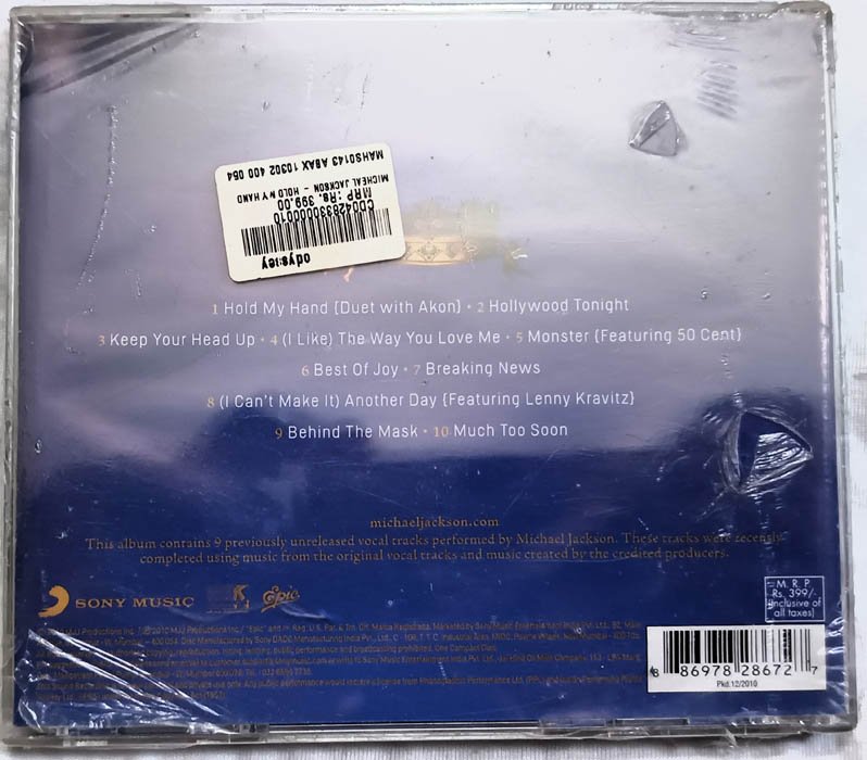 Michael Jackson hold my hand akon Audio cd