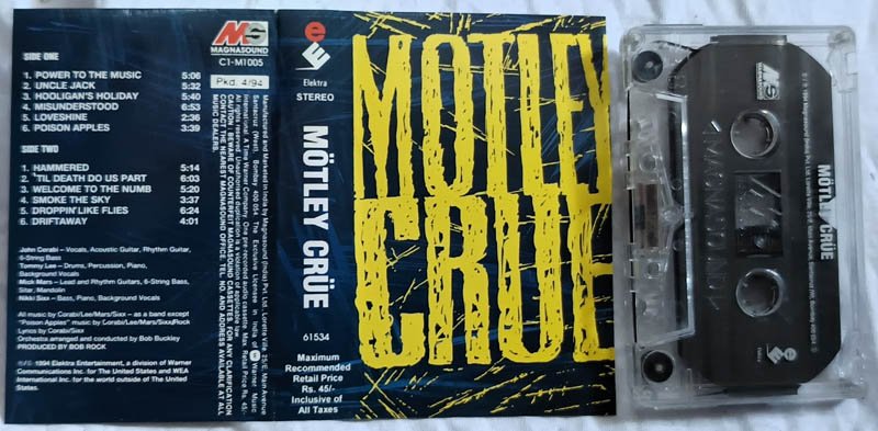 Motley Crue Audio Cassette