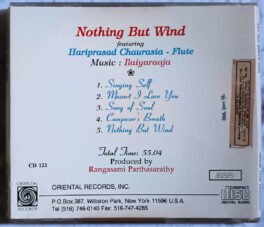 Nothing But Wind Audio Cd By Ilaiyaraaja USA Edition