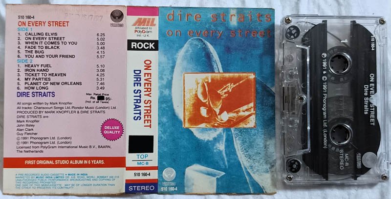 On Every Street Dire Straits Audio Cassette