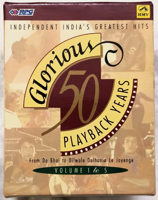 50 Glorious Playback Years Volume 1 to 5 Hindi Audio Cassette