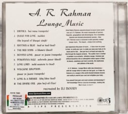 AR Rahman Lounge Music Hindi Audio cd
