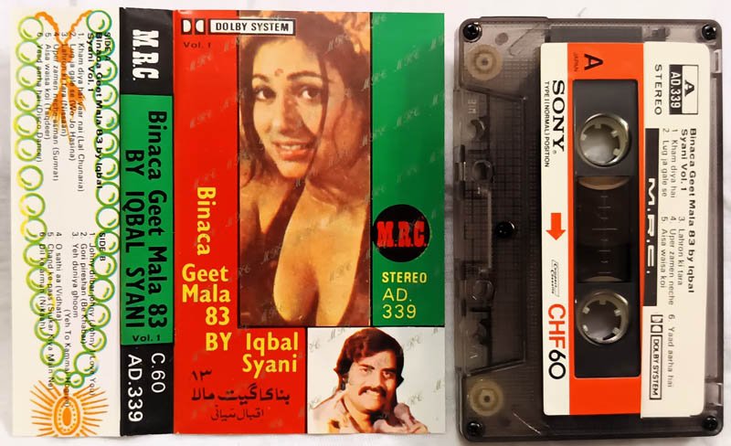 Binaca Geet Mala 83 By Iqbal Syani Vol 1 Hindi Audio cassette