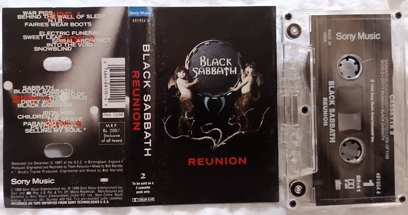 Black Sabbath Reunion Audio Cassette