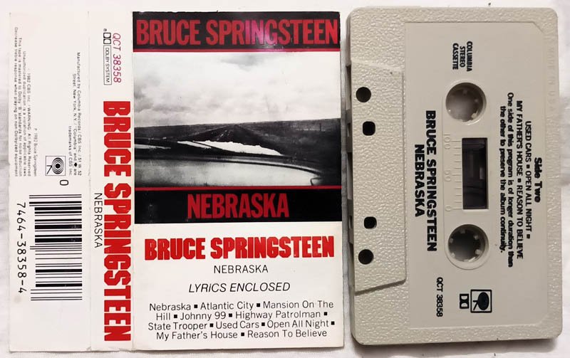 Bruce Sprinstreen Nebraska Audio Cassette