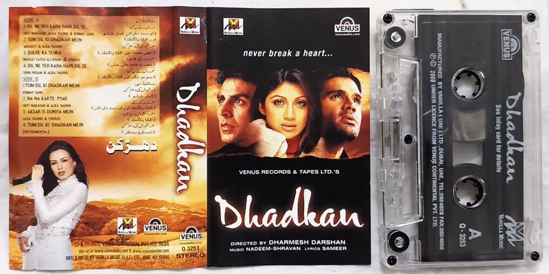 Dhadkan Hindi Audio cassette Music Nadeem Shravan