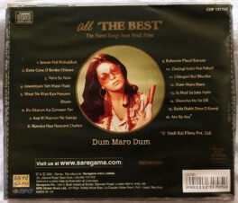 Dum Maro Dum All The Best The Finest Songs from Hindi Films Audio CD