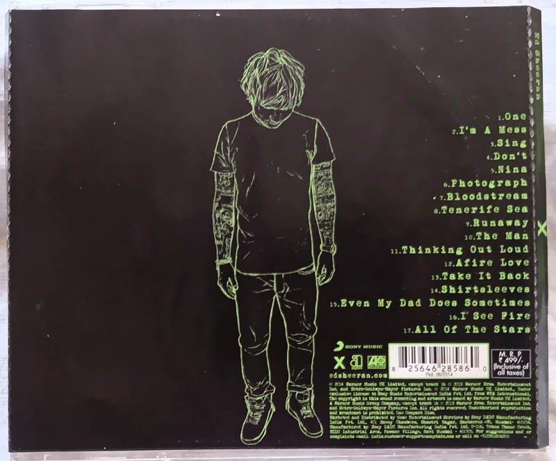 Ed Sheeran x Album Audio CD