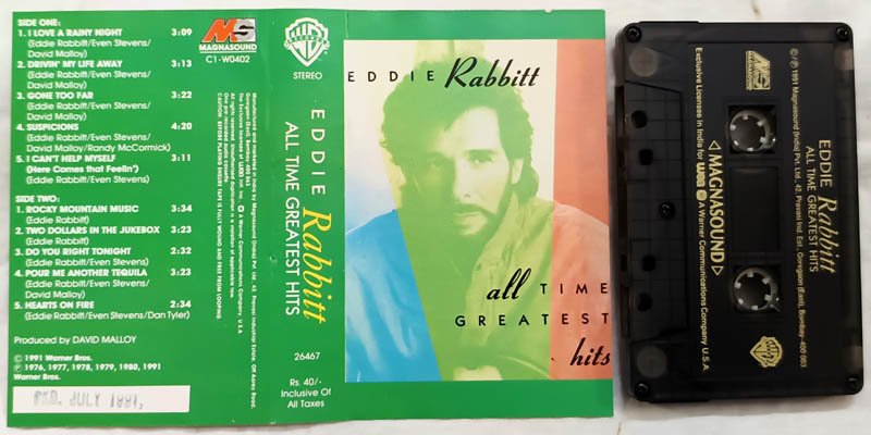Eddie Rabbitt All Time Greatest Hits Audio Cassette