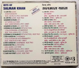 Hindi Audio Cd Hits of Salman Khan with Karaoke