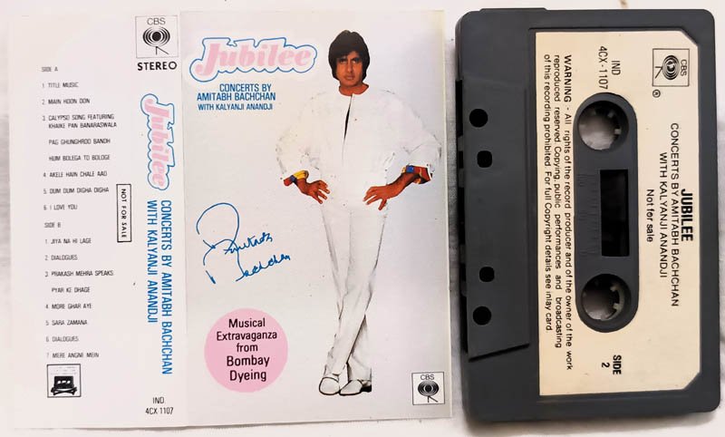 Jubilee Concert By Amitabh Bachchan with Kalyanji Anandji Hindi Audio cassette